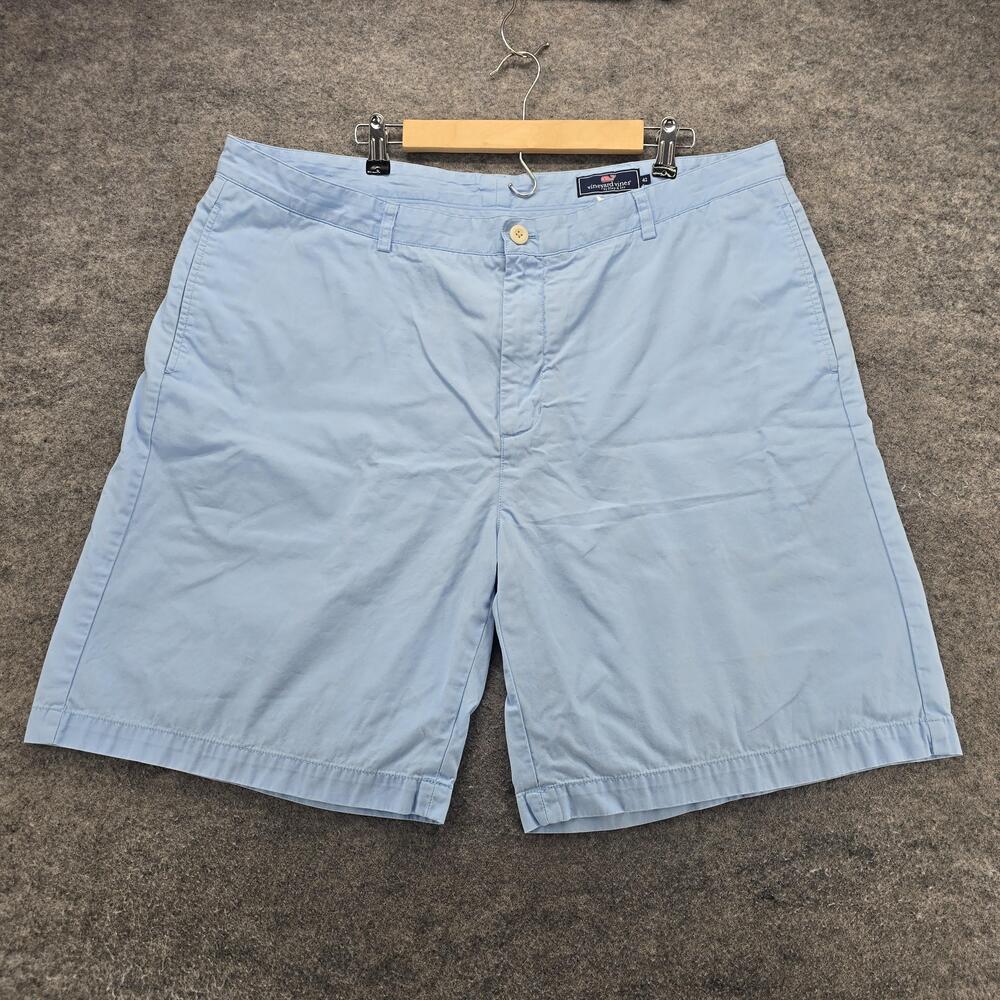 Vineyard Vines Shorts Mens 42 Light Blue Club Short Cotton Chino Golf